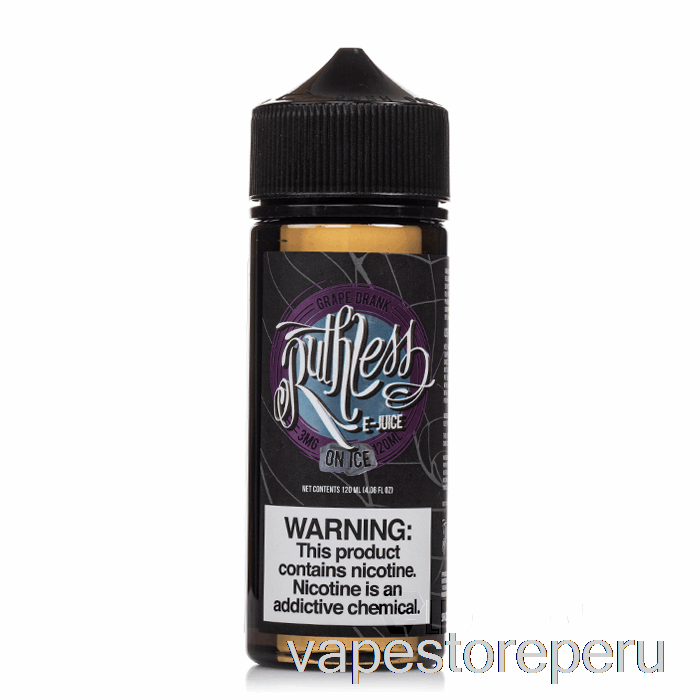 Uva De Humo De Vaporizador Bebida En Hielo - Vapor Despiadado - 120 Ml 3 Mg